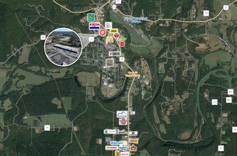 117-133 Bone St, Clinton, AR - AERIAL  map view