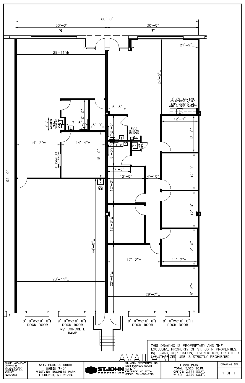 5100 Pegasus Ct, Frederick, MD for lease Floor Plan- Image 1 of 1