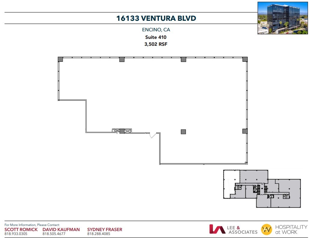 16133 Ventura Blvd, Encino, CA for lease Floor Plan- Image 1 of 1