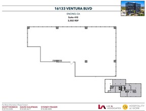 16133 Ventura Blvd, Encino, CA for lease Floor Plan- Image 1 of 1