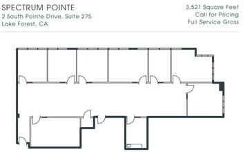 2 South Pointe Dr, Lake Forest, CA for lease Floor Plan- Image 1 of 1