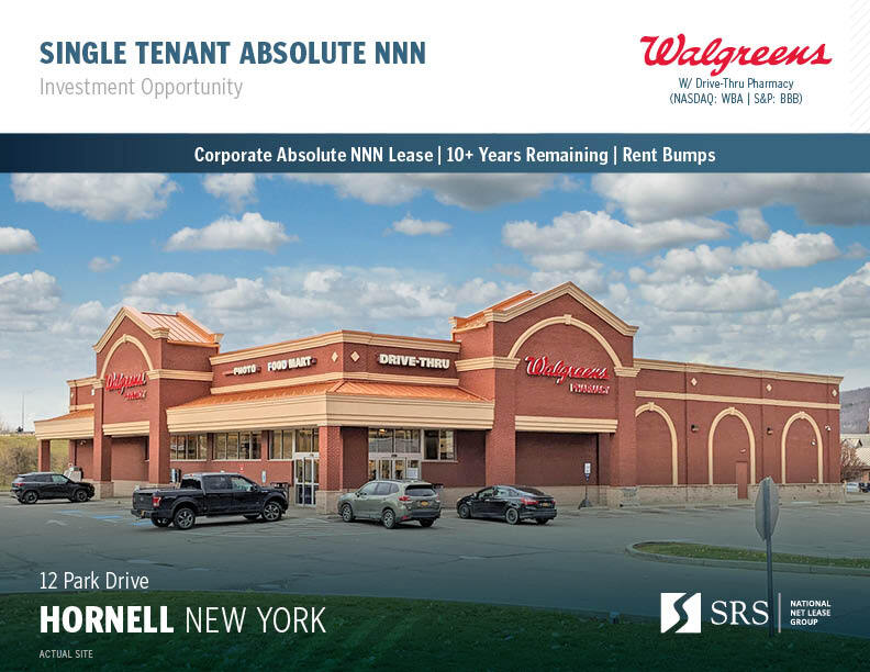 12 Park Dr, Hornell, NY 14843 Walgreens Corp Abs NNN w/ Incrs