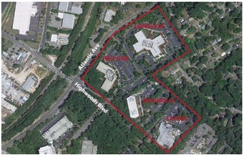 3128 Highwoods Blvd, Raleigh, NC - aerial  map view