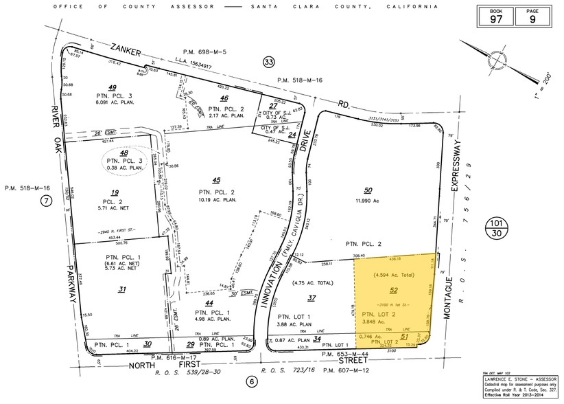 3100 N 1st St, San Jose, CA for sale - Plat Map - Image 1 of 1