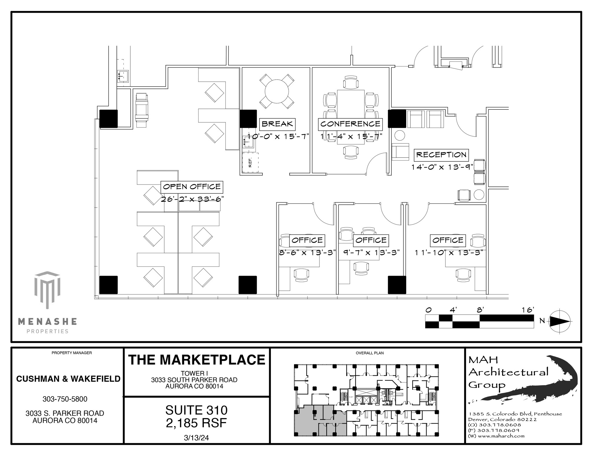 3025 S Parker Rd, Aurora, CO for lease Floor Plan- Image 1 of 1