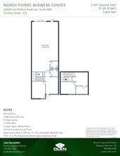22605 La Palma Ave, Yorba Linda, CA for lease Floor Plan- Image 1 of 1