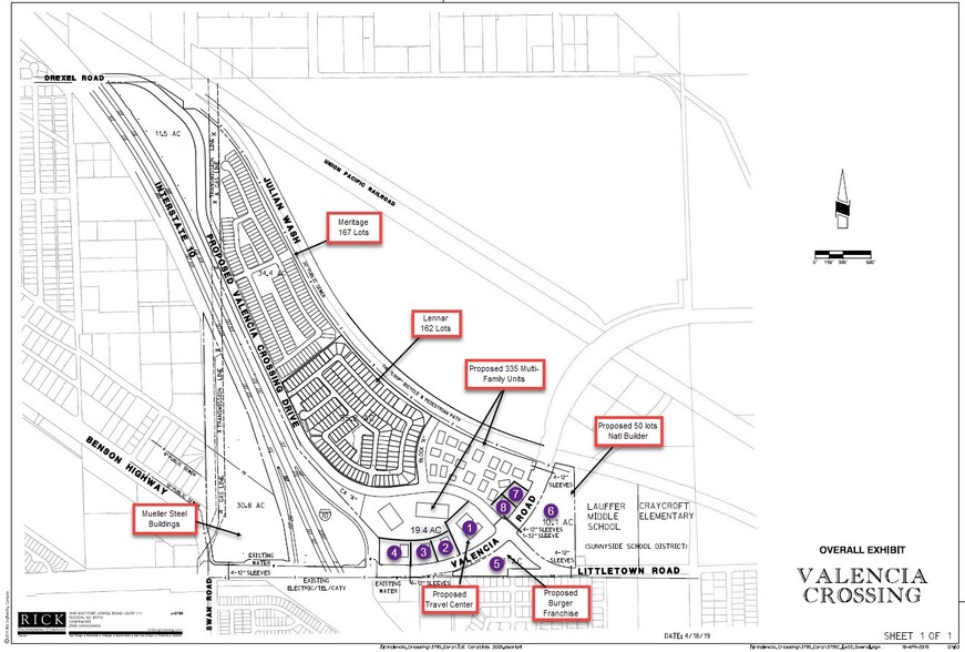 5155 Valencia & Littletown Rd -Valencia Crossing, Tucson, AZ for sale - Site Plan - Image 2 of 3