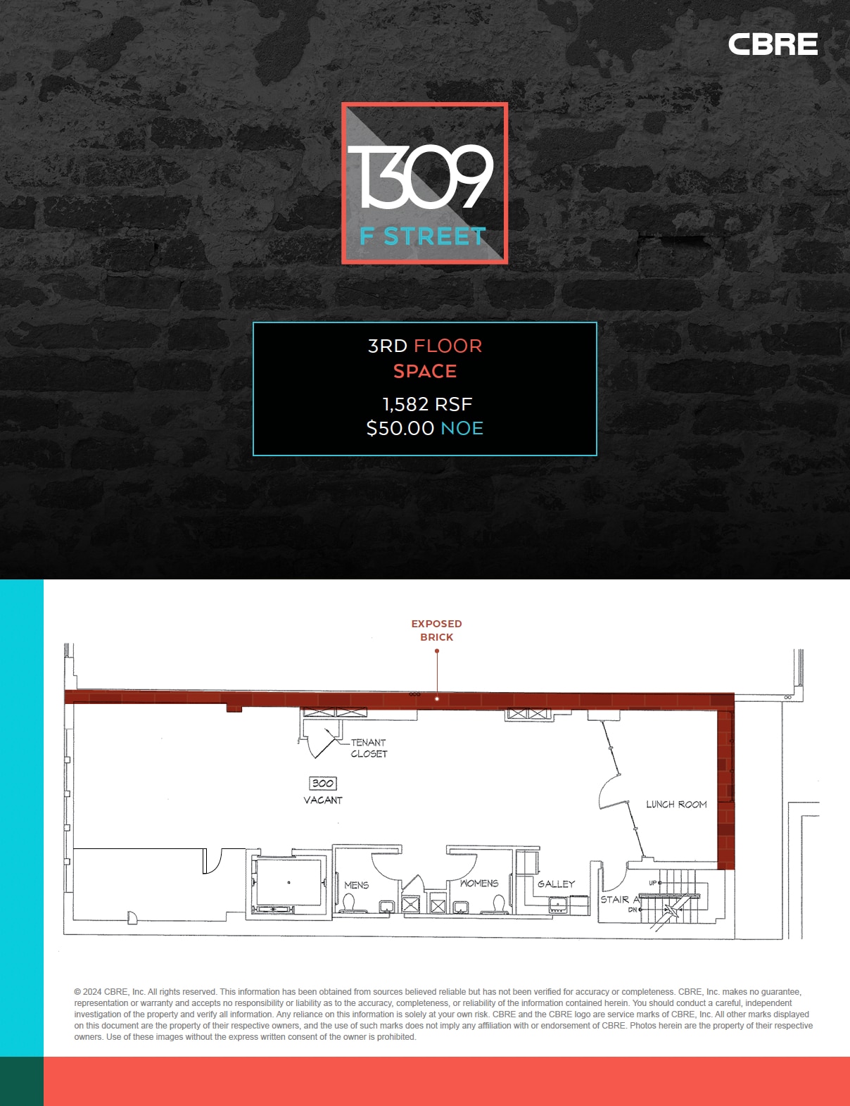 1309-1313 F St NW, Washington, DC for lease Floor Plan- Image 1 of 1