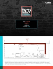 1309-1313 F St NW, Washington, DC for lease Floor Plan- Image 1 of 1