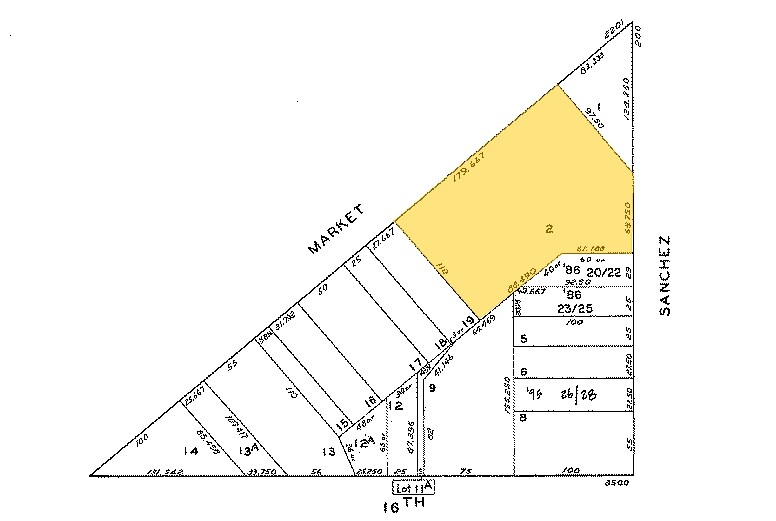 2215-2239 Market St, San Francisco, CA for sale Plat Map- Image 1 of 1