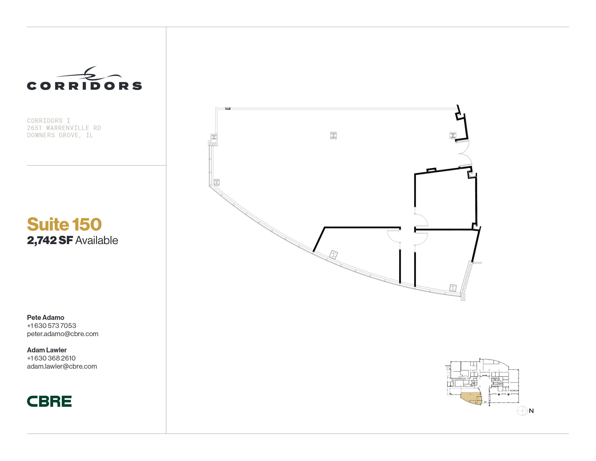 2651 Warrenville Rd, Downers Grove, IL for lease Floor Plan- Image 1 of 1