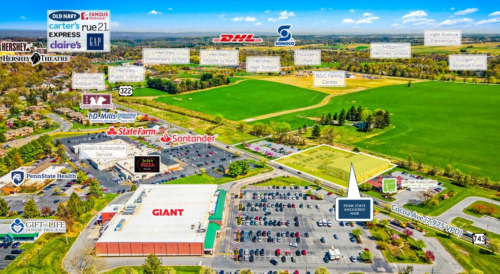 1249 Cocoa Ave, Hershey, PA 17033 Penn State Anchored Medical Office