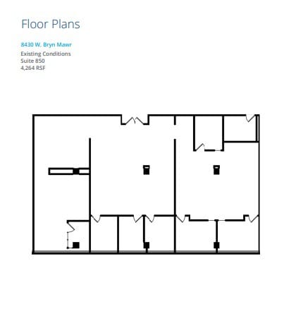 8410 W Bryn Mawr Ave, Chicago, IL for lease Floor Plan- Image 1 of 1