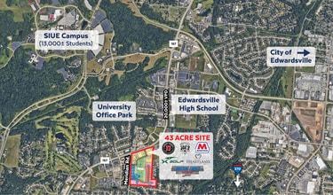 481 Meridian Rd, Glen Carbon, IL - AERIAL  map view