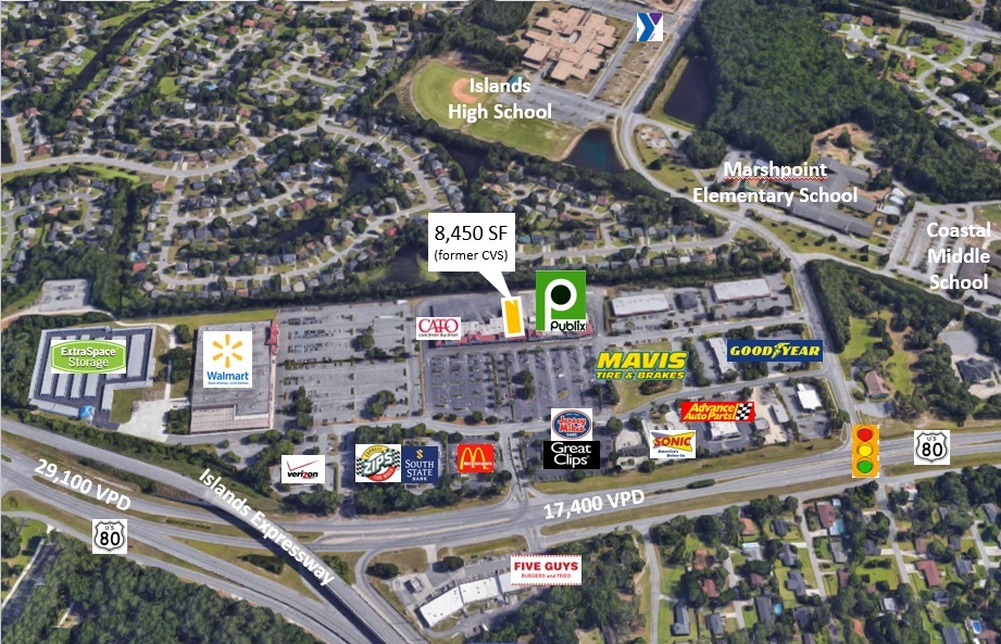 4717 US Highway 80 E, Savannah, GA for lease Aerial- Image 1 of 1