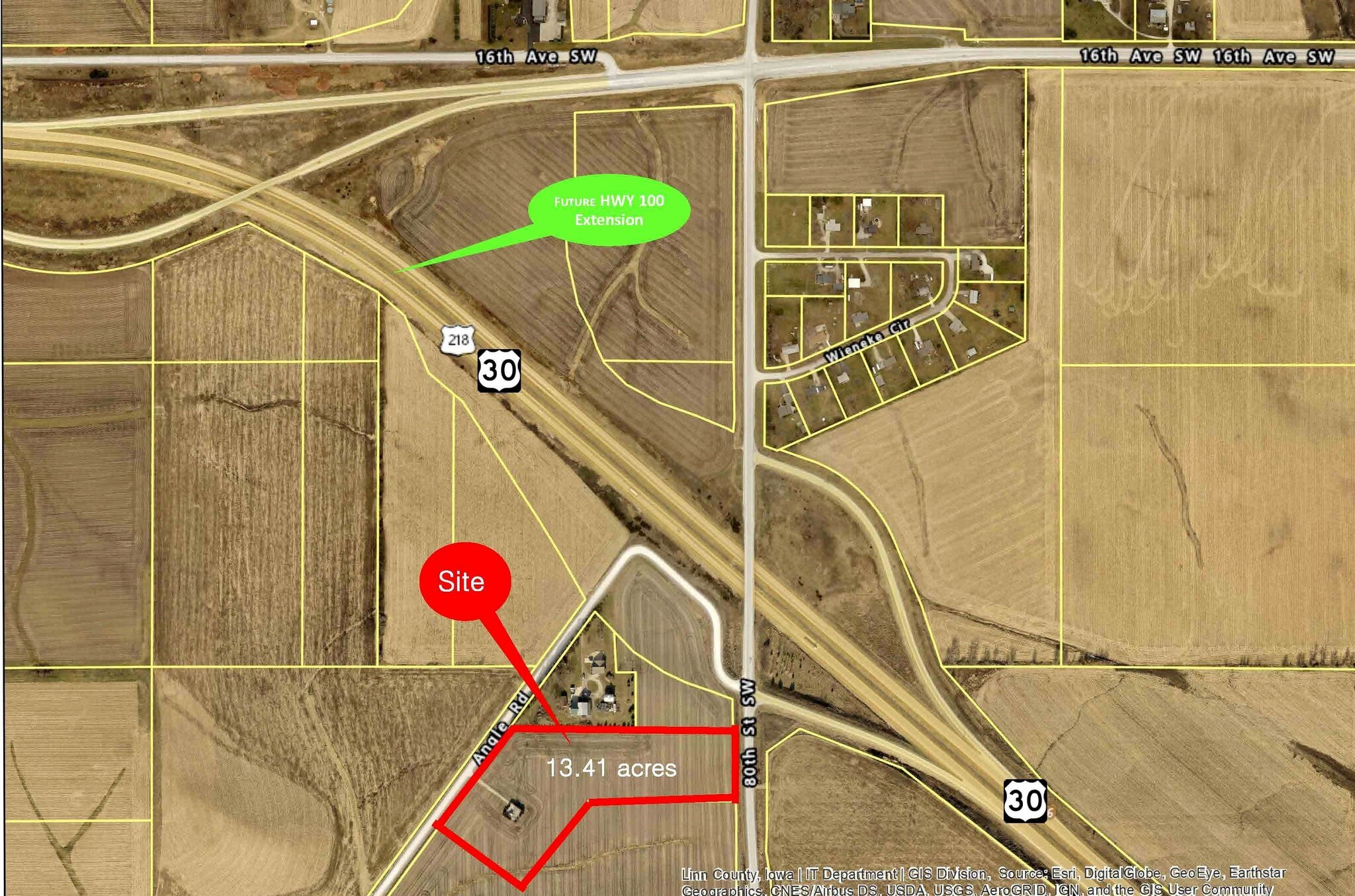 8401 Angle Rd, Cedar Rapids, IA for sale Aerial- Image 1 of 1