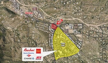 7171 E Cave Creek Rd, Carefree, AZ - AERIAL  map view