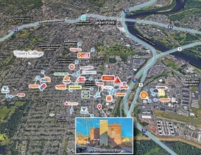 820 Wethersfield Ave, Hartford, CT - AERIAL  map view