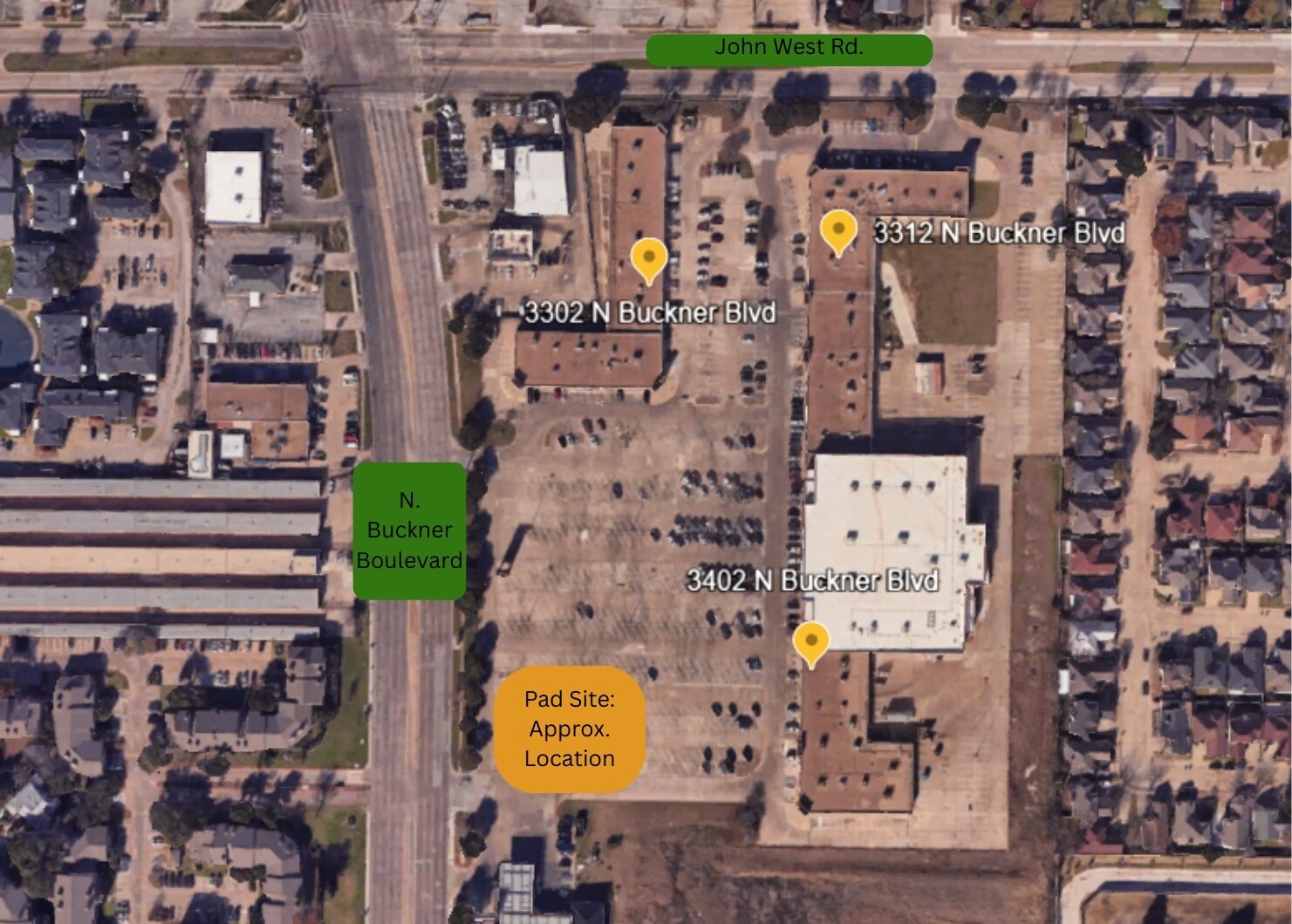 3402 N Buckner Blvd, Dallas, TX for lease Building Photo- Image 1 of 2