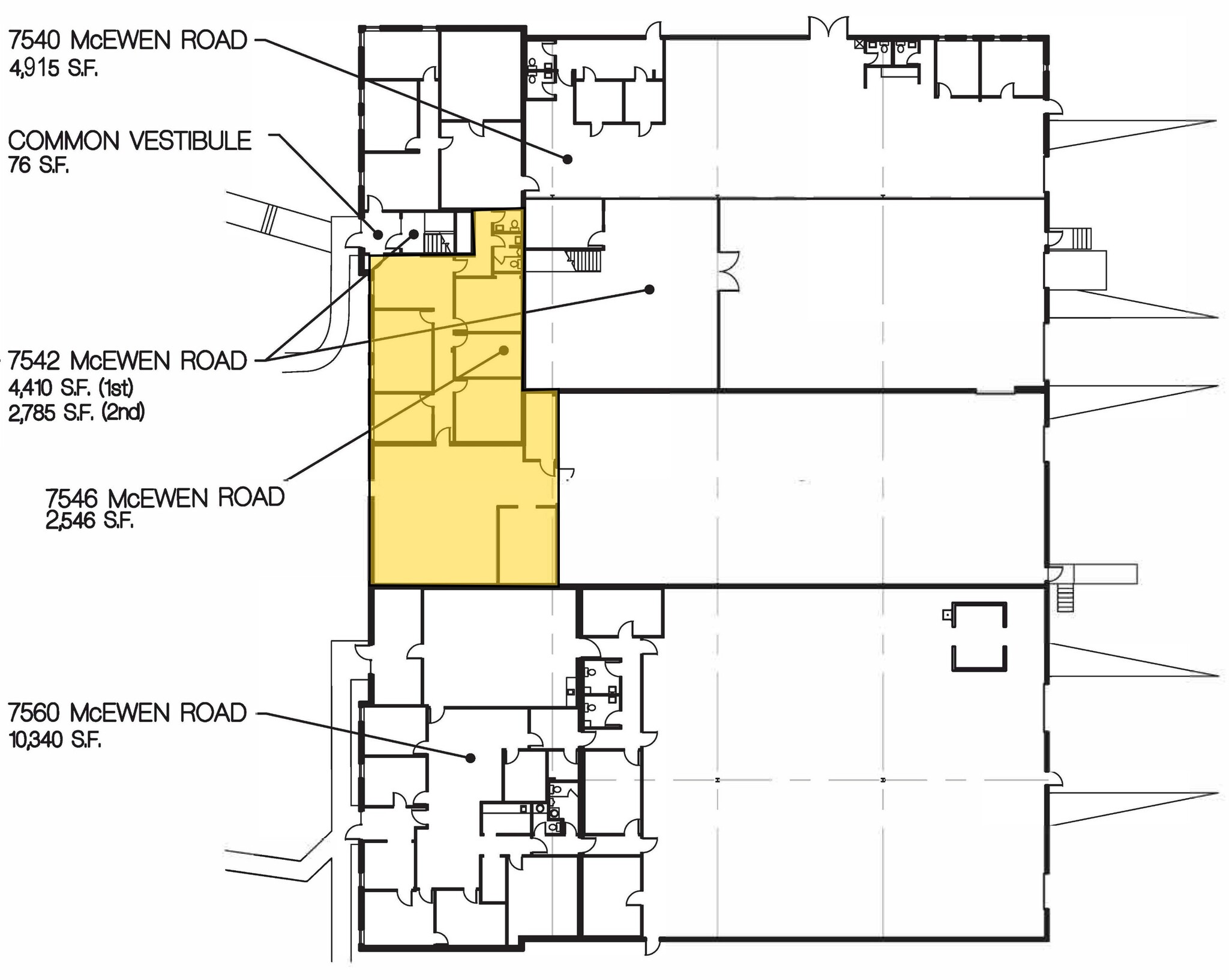 7540-7560 Mcewen Rd, Centerville, OH for lease Floor Plan- Image 1 of 1