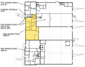 7540-7560 Mcewen Rd, Centerville, OH for lease Floor Plan- Image 1 of 1