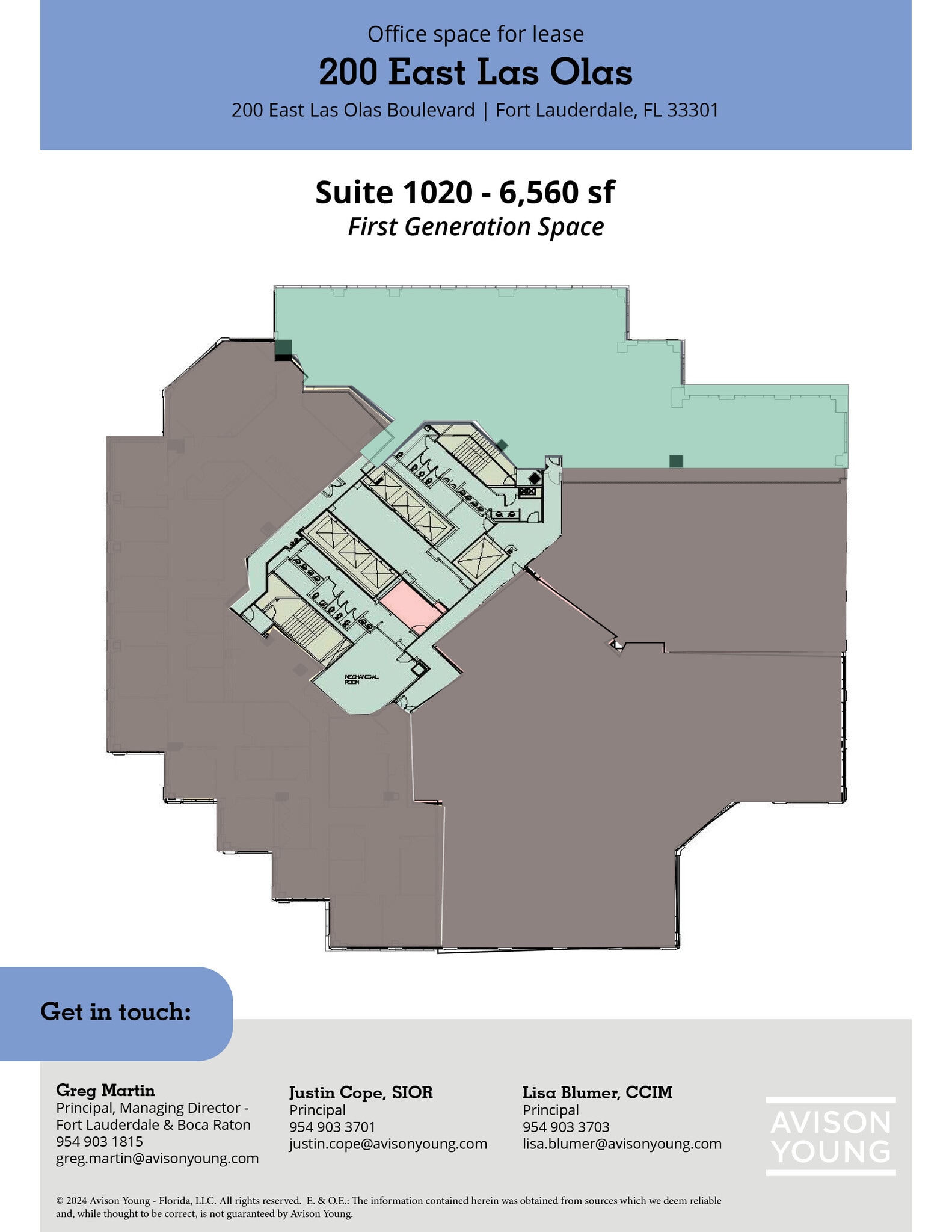 200 E Las Olas Blvd, Fort Lauderdale, FL for lease Floor Plan- Image 1 of 1