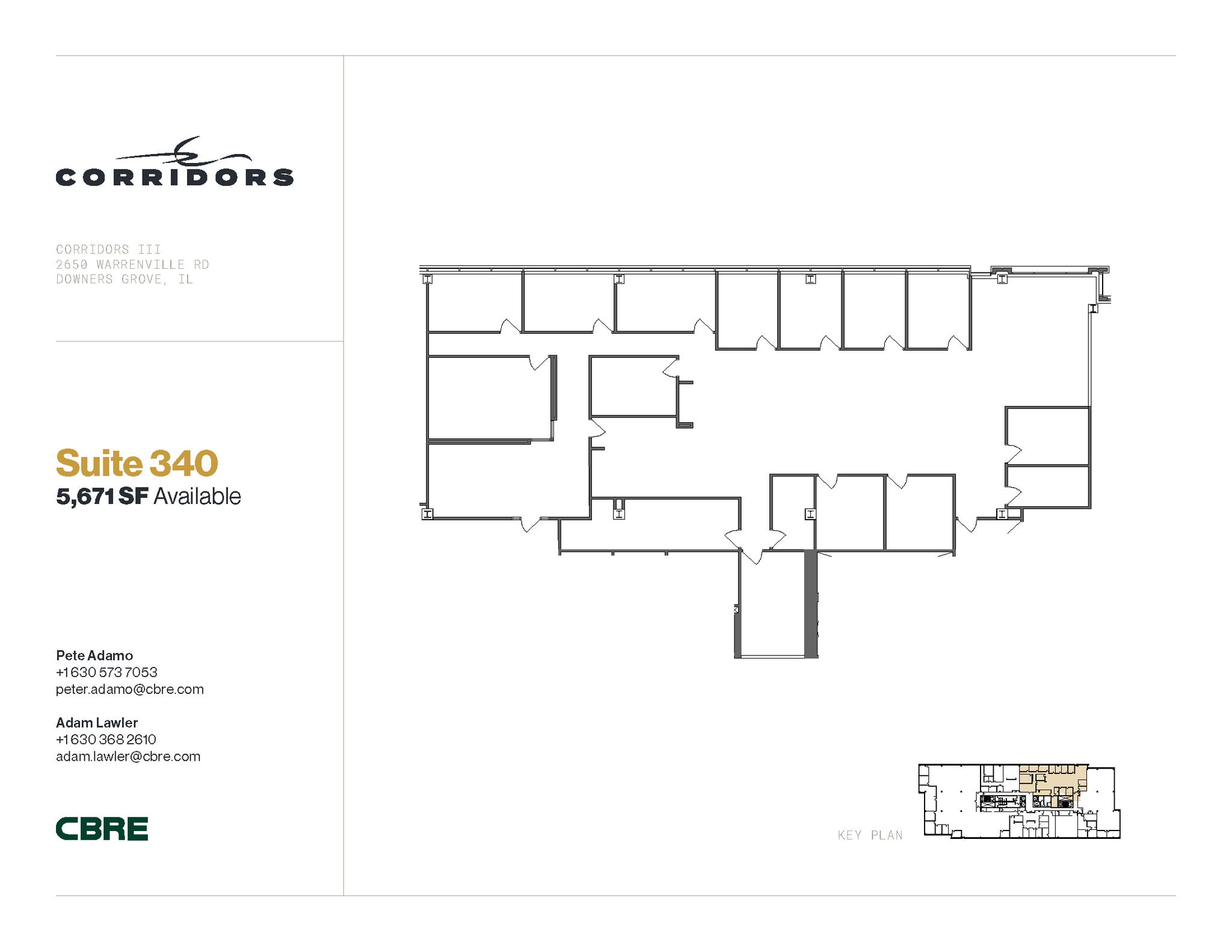 2651 Warrenville Rd, Downers Grove, IL for lease Floor Plan- Image 1 of 1