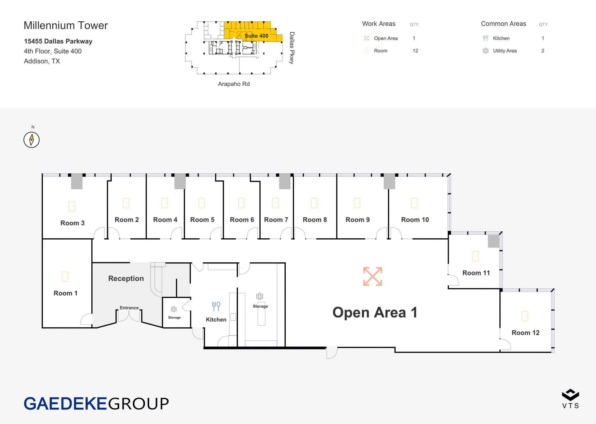 15455 Dallas Pky, Addison, TX for lease Floor Plan- Image 1 of 16