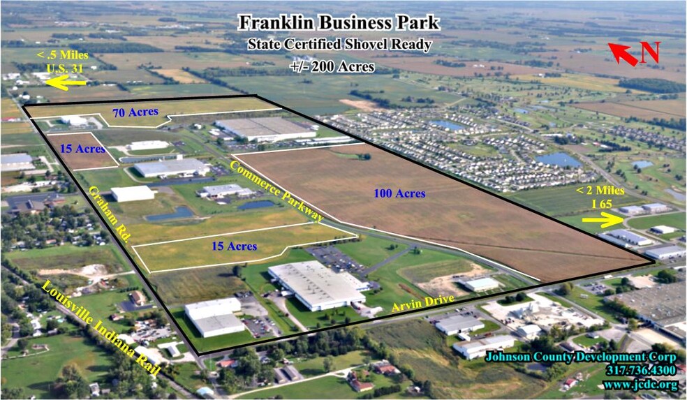 Commerce Parkway, Franklin, IN for lease - Aerial - Image 2 of 10