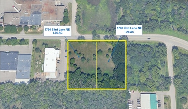 1730 93rd NE ln, Blaine, MN - AERIAL  map view