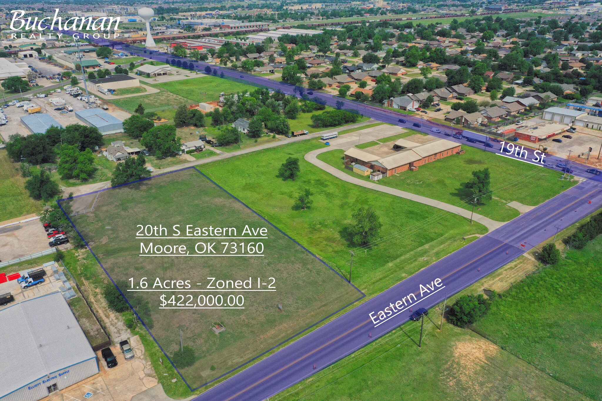 S Eastern Ave, Moore, OK for sale Aerial- Image 1 of 1