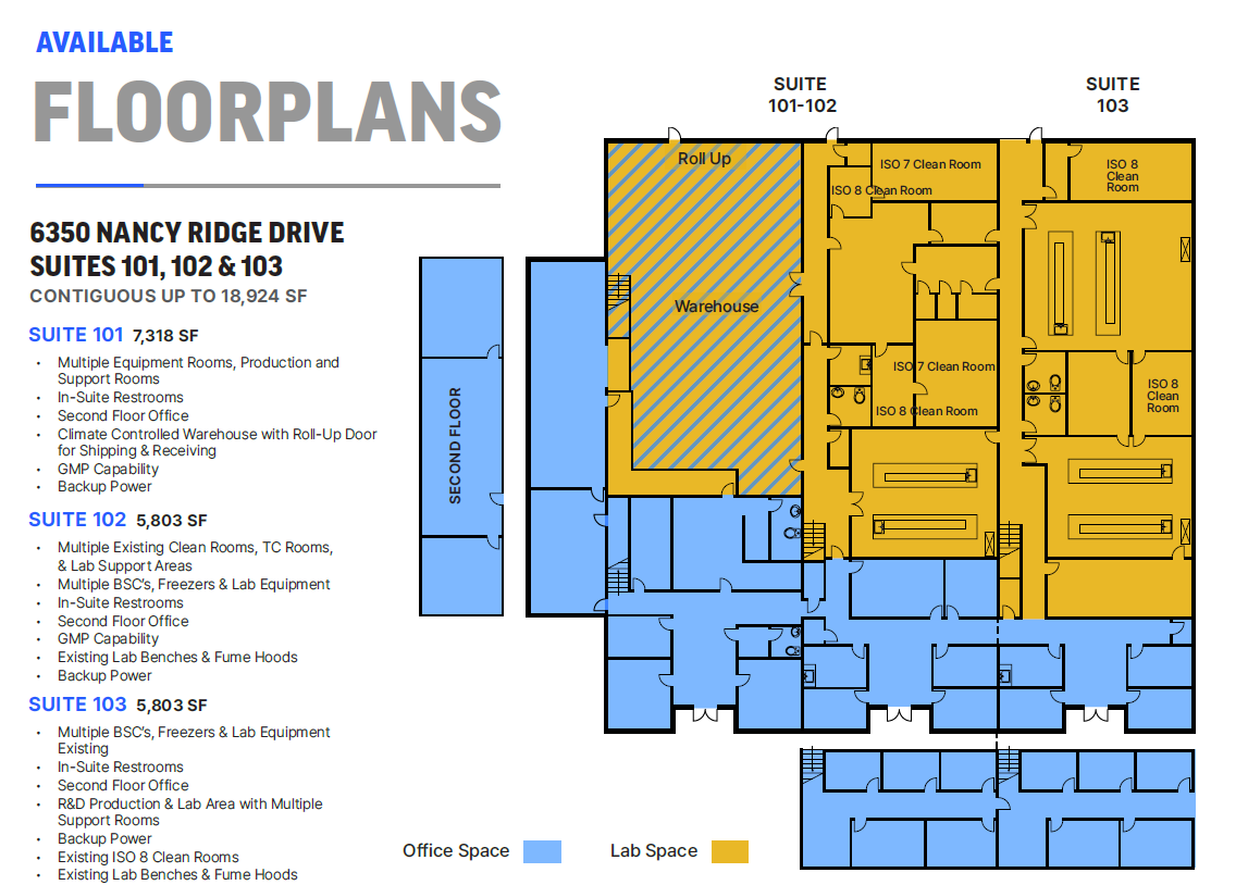 6310 Nancy Ridge Dr, San Diego, CA for lease Floor Plan- Image 1 of 1