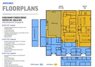 6310 Nancy Ridge Dr, San Diego, CA for lease Floor Plan- Image 1 of 1