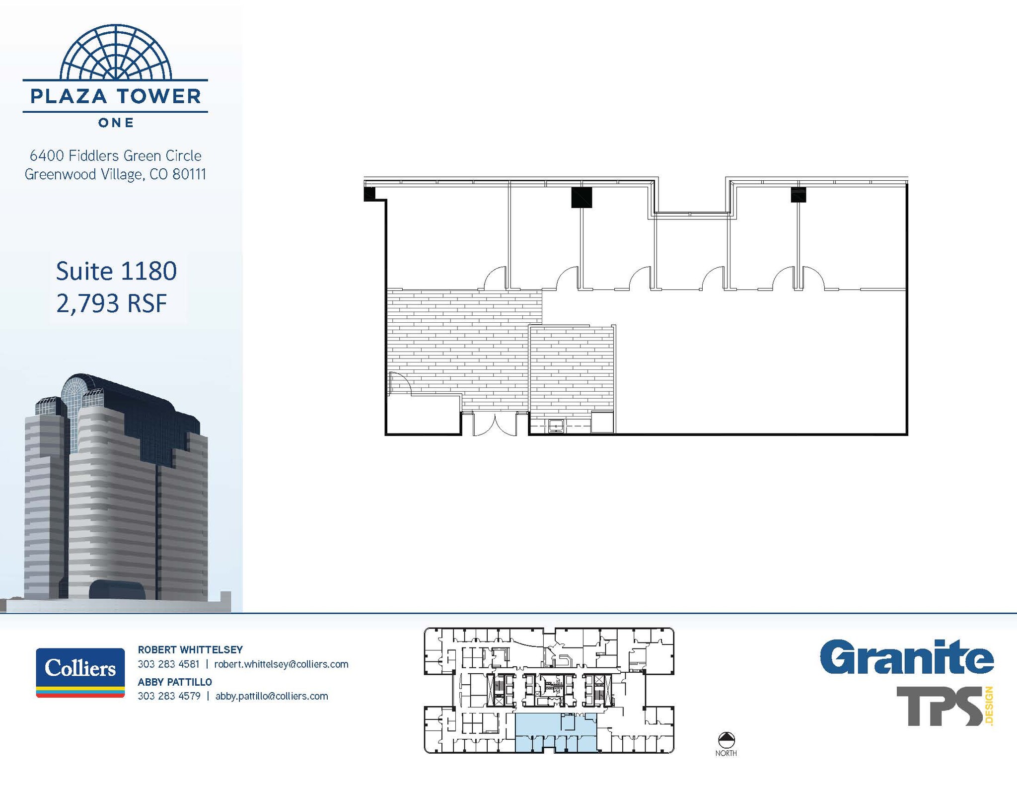 6400 S Fiddlers Green Cir, Greenwood Village, CO for lease Floor Plan- Image 1 of 2