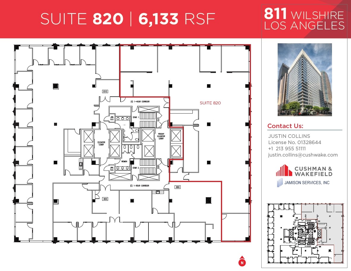 811 Wilshire Blvd, Los Angeles, CA for lease Floor Plan- Image 1 of 1