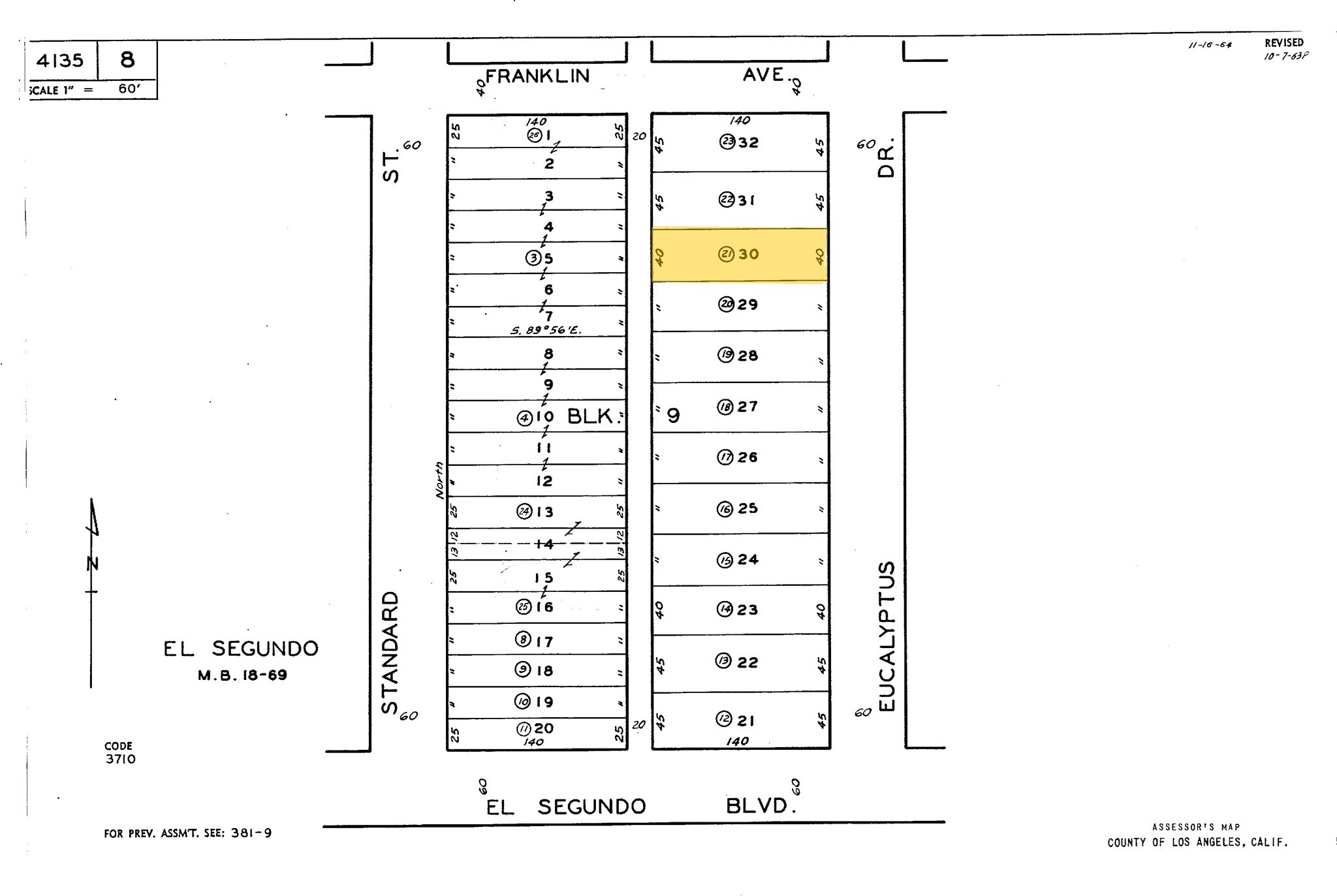 137 Eucalyptus Dr, El Segundo, CA for sale Plat Map- Image 1 of 1