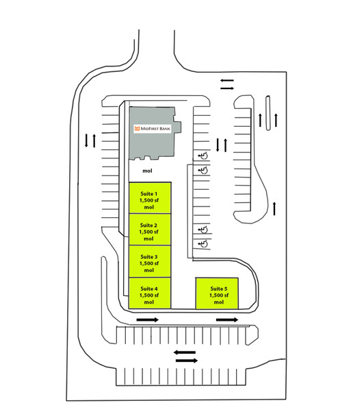 3800 E 15th St, Edmond, OK for lease - Site Plan - Image 2 of 3