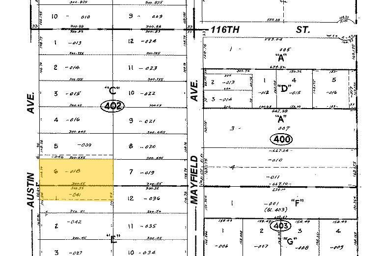 11643 S Austin Ave, Alsip, IL for sale - Plat Map - Image 2 of 3