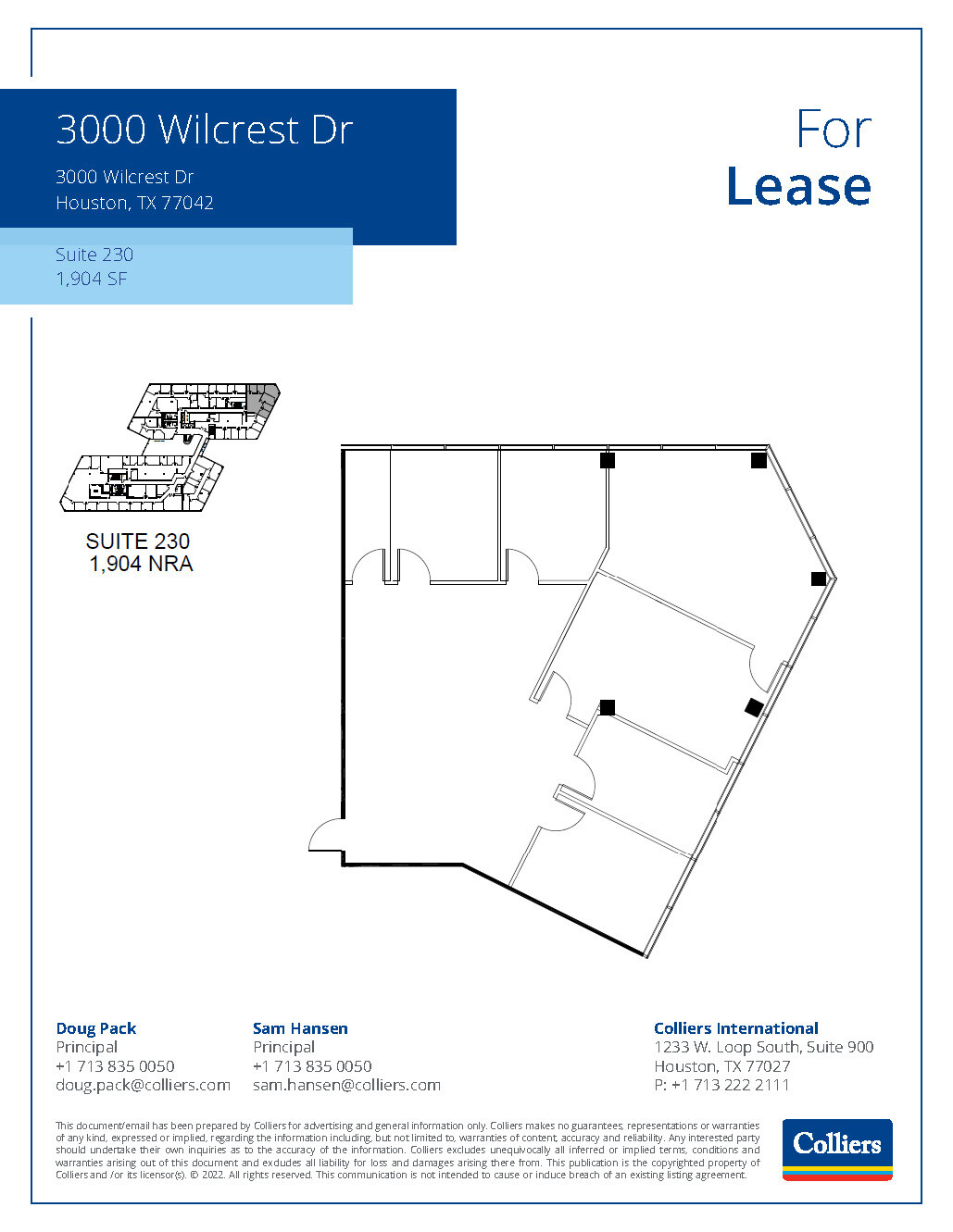 3000 Wilcrest Dr, Houston, TX for lease Floor Plan- Image 1 of 1