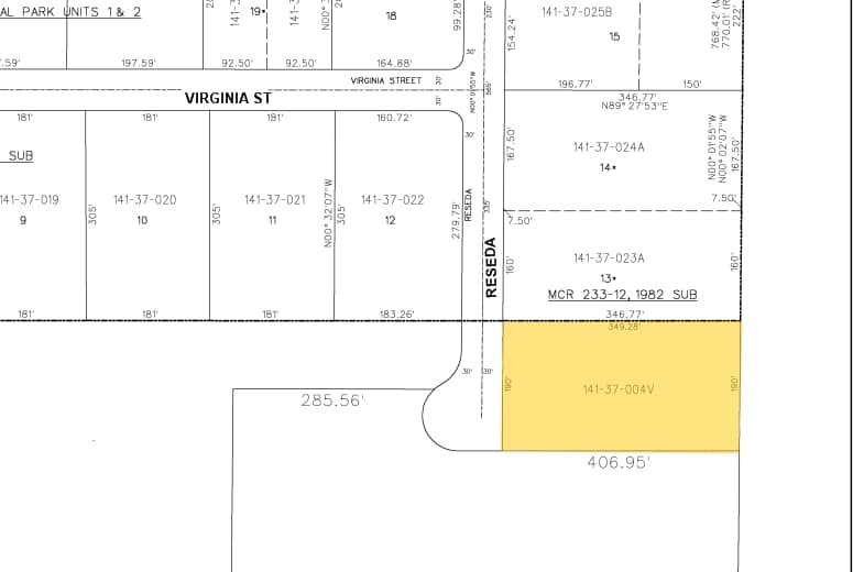 3321 N Reseda, Mesa, AZ for lease - Plat Map - Image 2 of 3