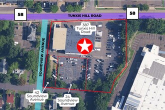 387 Tunxis Hill Rd, Fairfield, CT - AERIAL  map view