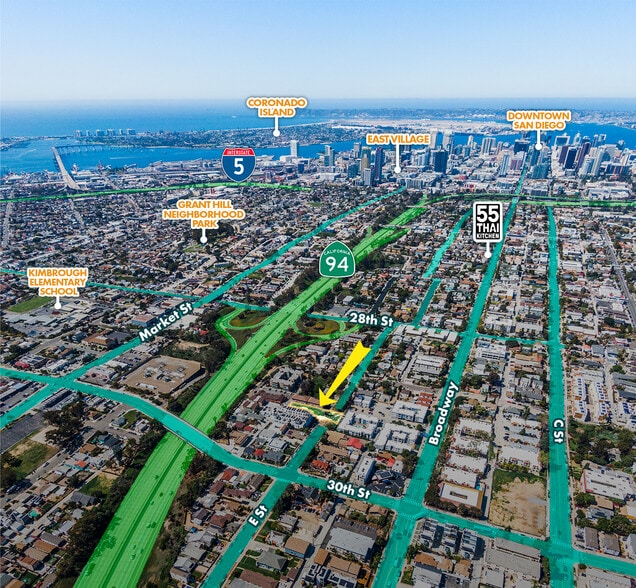 0 E St, San Diego, CA for sale - Aerial - Image 2 of 18