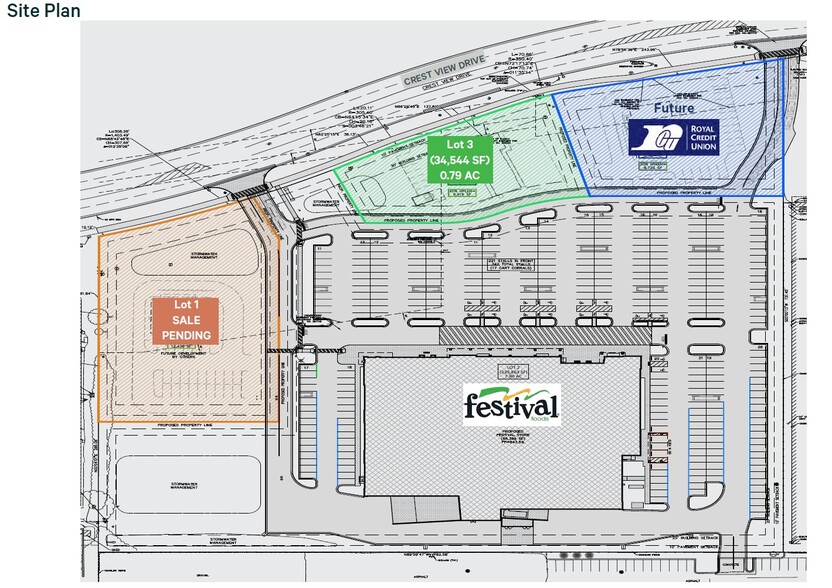 1616 Crest View Dr, Hudson, WI for sale - Site Plan - Image 3 of 5