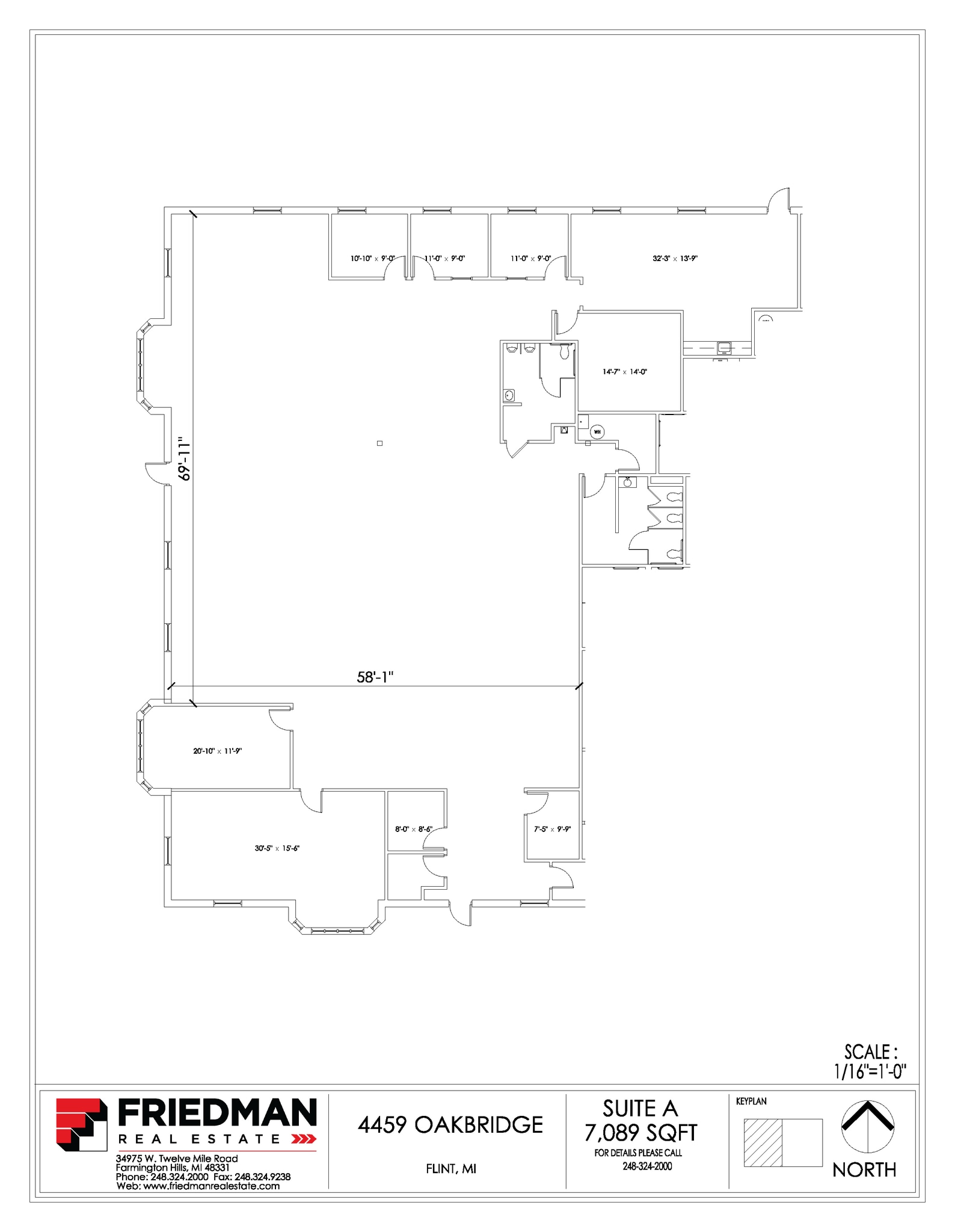 4458 Oakbridge Dr, Flint, MI for lease Floor Plan- Image 1 of 3
