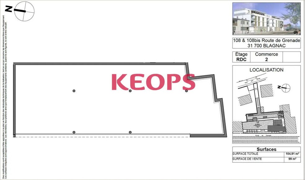 Retail in Blagnac for lease - Floor Plan - Image 2 of 6