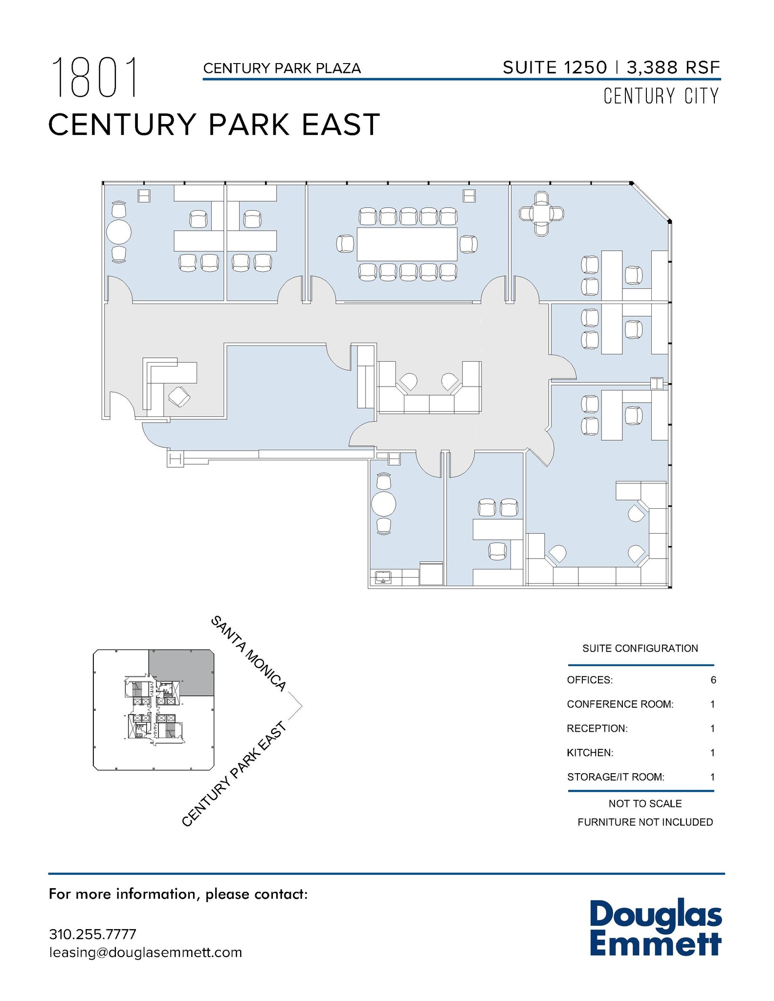 1801 Century Park E, Los Angeles, CA for lease Floor Plan- Image 1 of 1