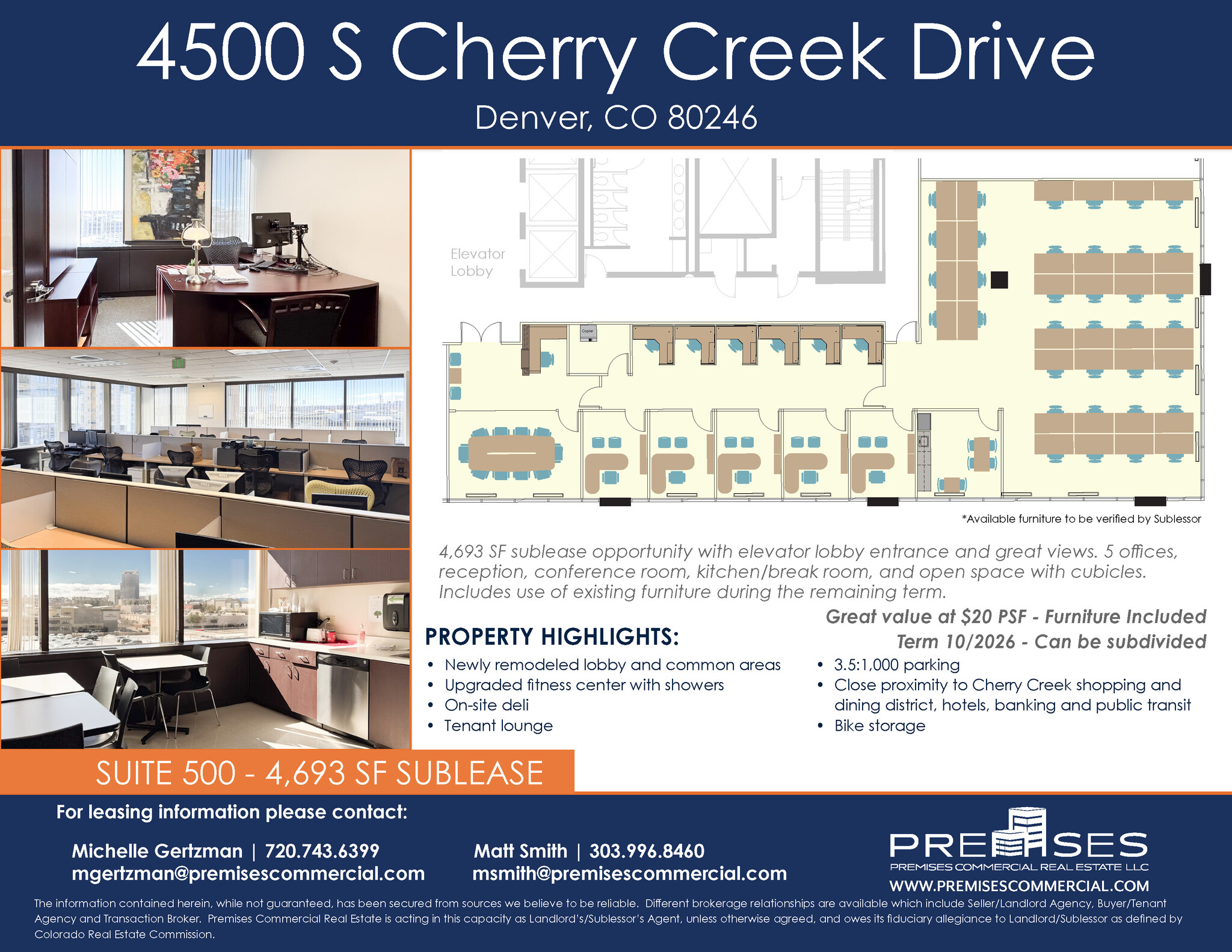 4500 S Cherry Creek Dr, Denver, CO for lease Floor Plan- Image 1 of 7