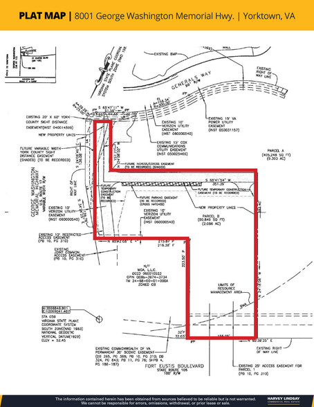 Route 17 & Fort Eustis Blvd, Yorktown, VA for sale - Plat Map - Image 1 of 2