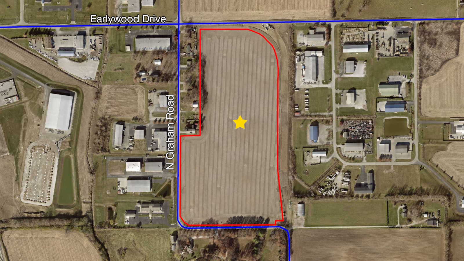 Earlywood Dr & Graham Rd, Franklin, IN for sale Aerial- Image 1 of 4