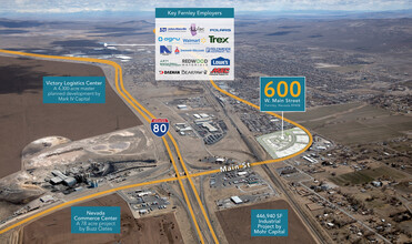 600 W Main St, Fernley, NV - aerial  map view - Image1